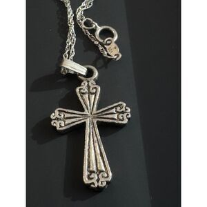 Dainty Sterling Silver Cross Necklace